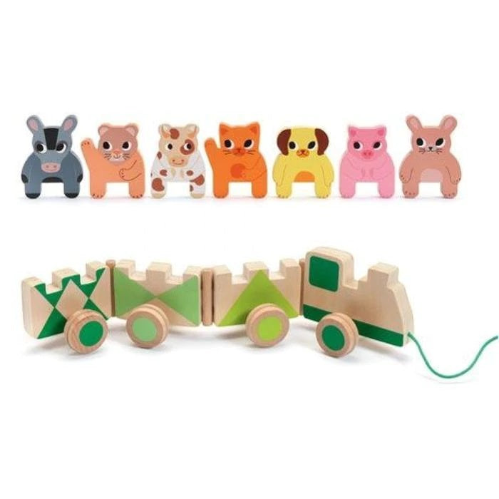 Trainimo Farm Wooden Train Cover