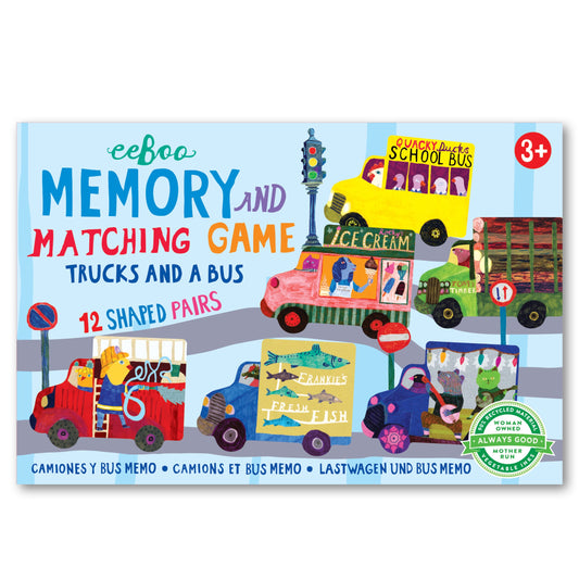 Tomfoolery Toys | Trucks & Bus Little Matching Game