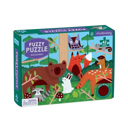 Tomfoolery Toys | Fuzzy Puzzle Woodland