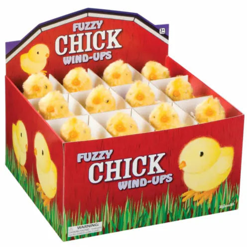 Tomfoolery Toys | Yellow Fuzzy Chick Wind Up