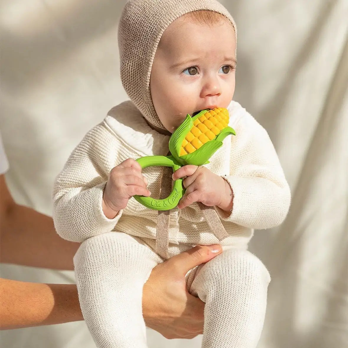 Corn Rattle Toy & Teether Cover