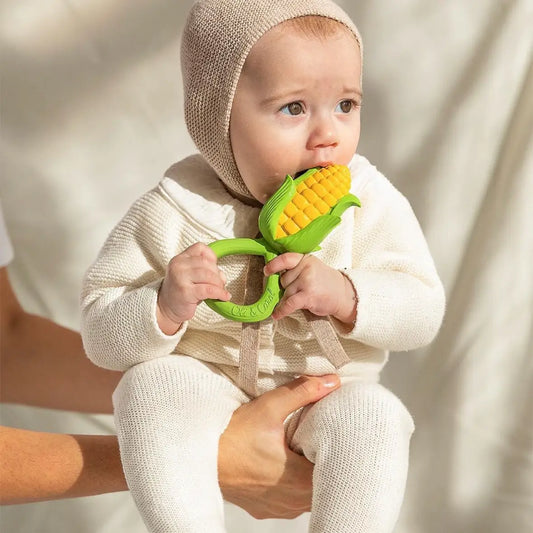 Tomfoolery Toys | Corn Rattle Toy & Teether