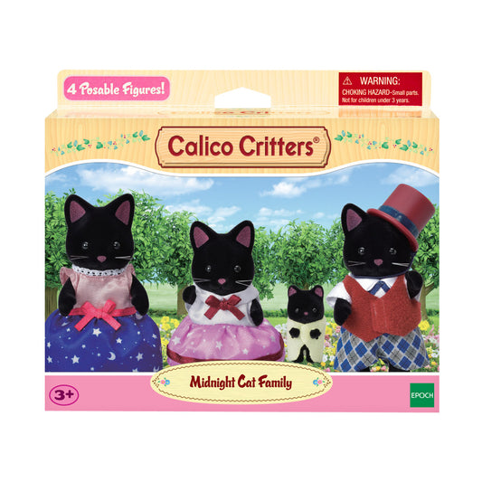 Tomfoolery Toys | Calico Critters Midnight Cat Family