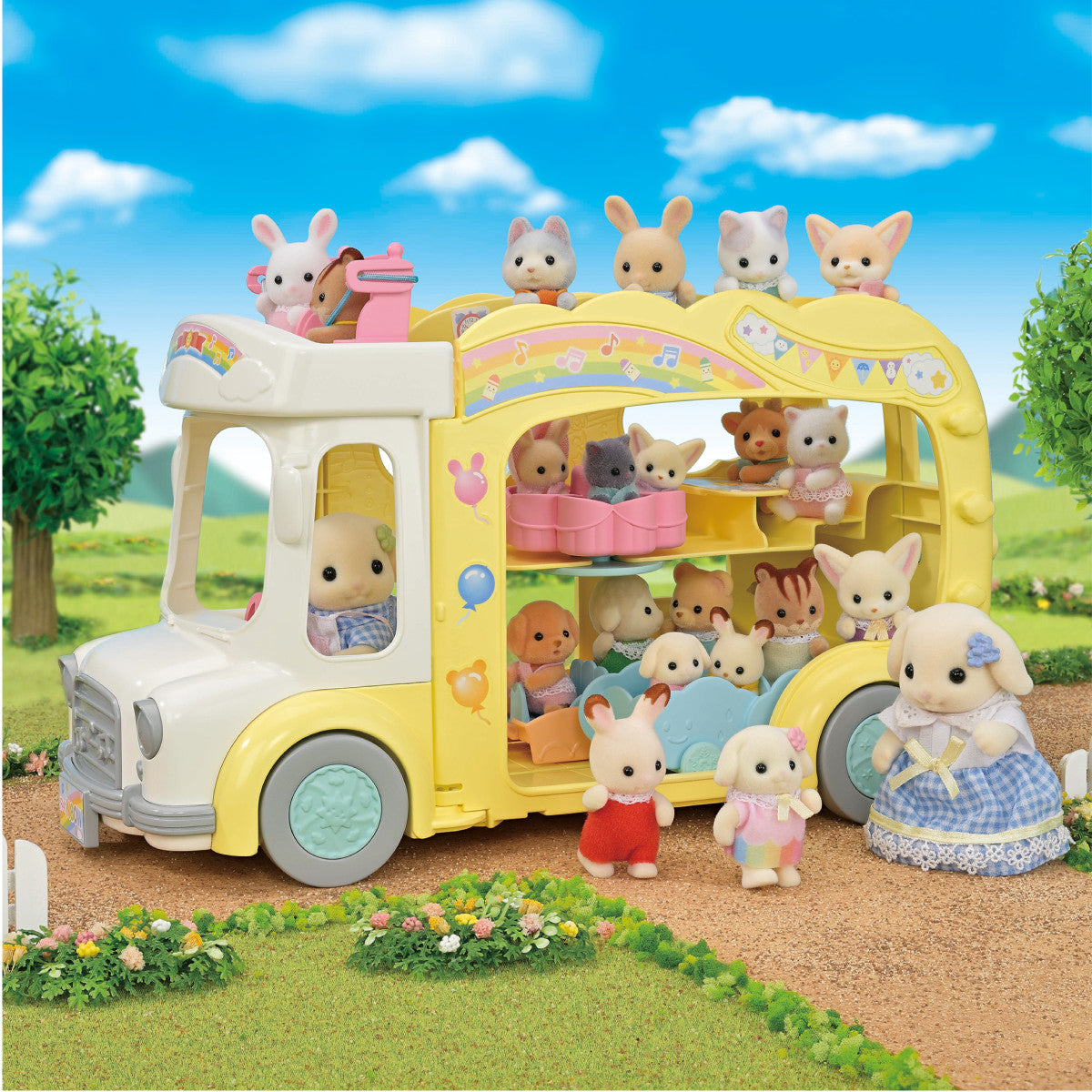 Rainbow Fun Nursery Bus Cover