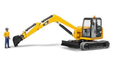 CAT Mini Excavator w/ Worker Preview #4
