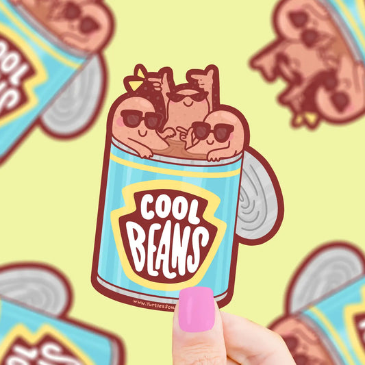 Tomfoolery Toys | Cool Beans Vinyl Sticker