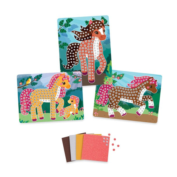 Sticky Mosaics Travel Pack Horses Cover