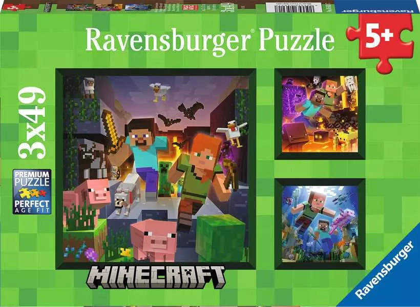 Tomfoolery Toys | Minecraft Biomes 49pc Puzzles