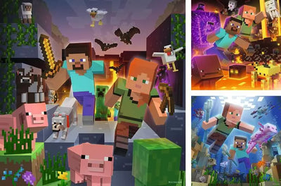 Minecraft Biomes 49pc Puzzles Preview #2