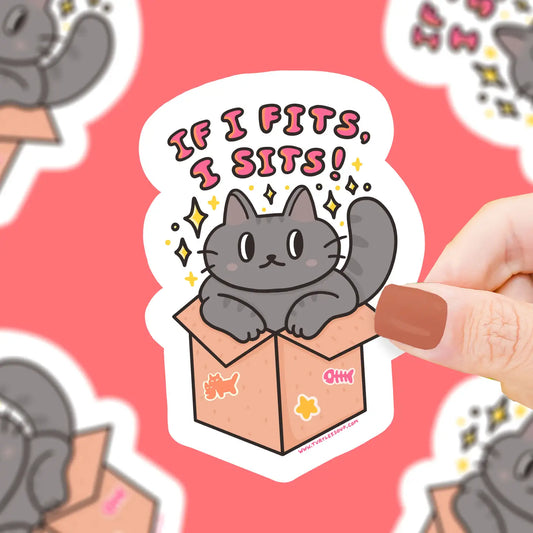 Tomfoolery Toys | If I Fits I Sits Vinyl Sticker