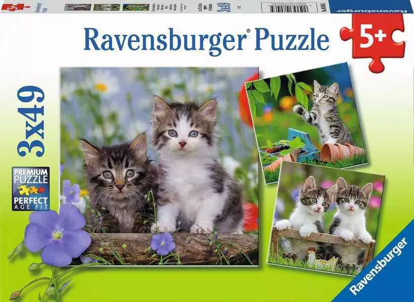 Tomfoolery Toys | Cuddly Kittens 3-in-1 49pc Puzzles