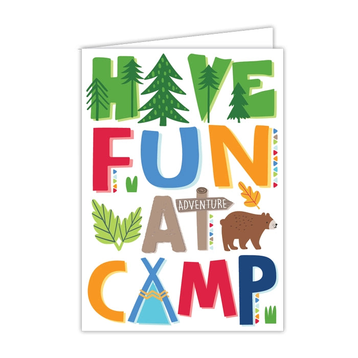 Tomfoolery Toys | Have Fun at Camp Card, Rustic