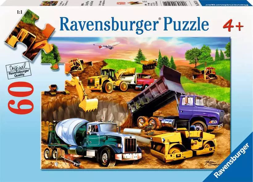 Construction Crowd 60pc Puzzle Cover