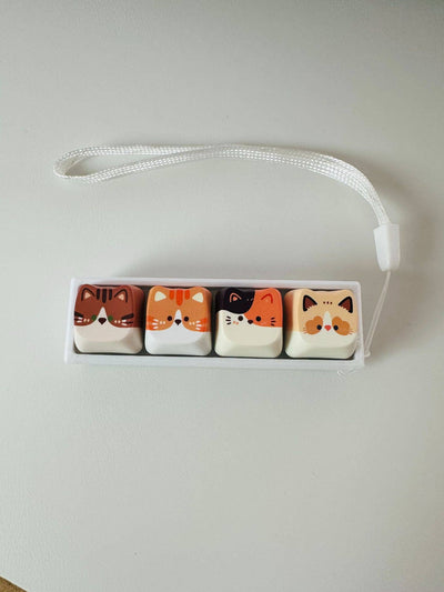 Cat Keycap Bag Charm 3 key caps Preview #10