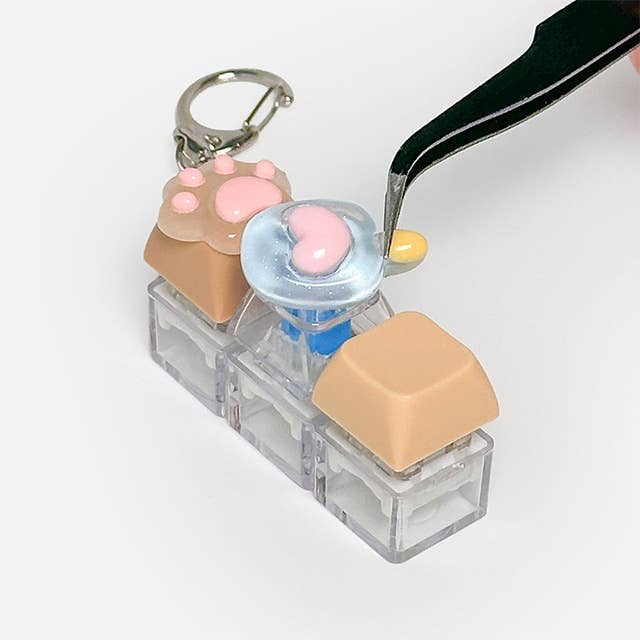 DIY Clickable Keyboard Keychain Kit Cover