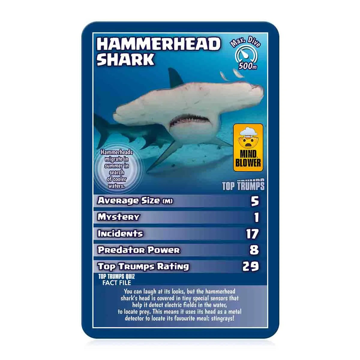 Sharks Top Trumps Cover