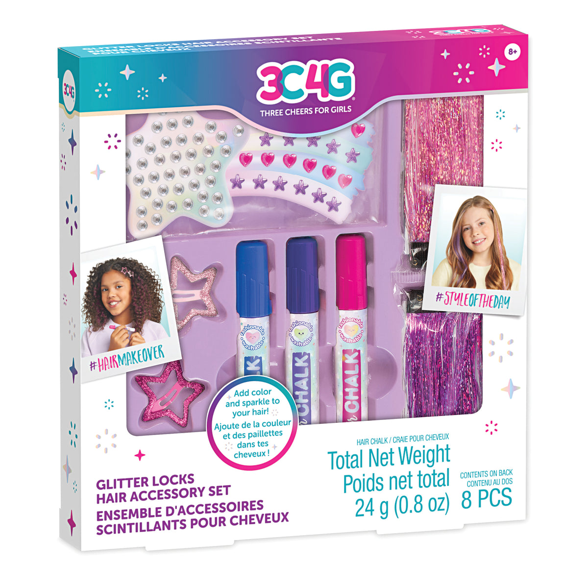 Imagination Land Glitter Locks Hair Set Cover