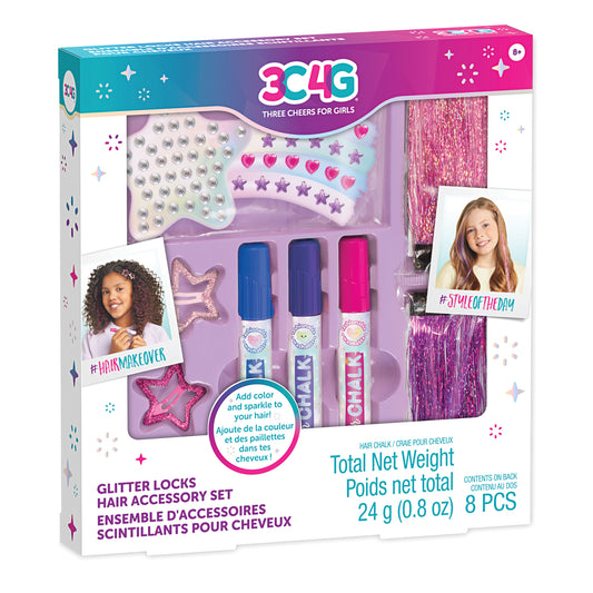 Tomfoolery Toys | Imagination Land Glitter Locks Hair Set