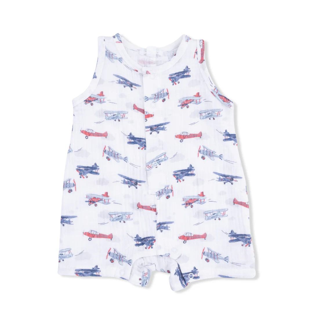 Tomfoolery Toys | Vintage Planes Sleeveless Shortie Romper