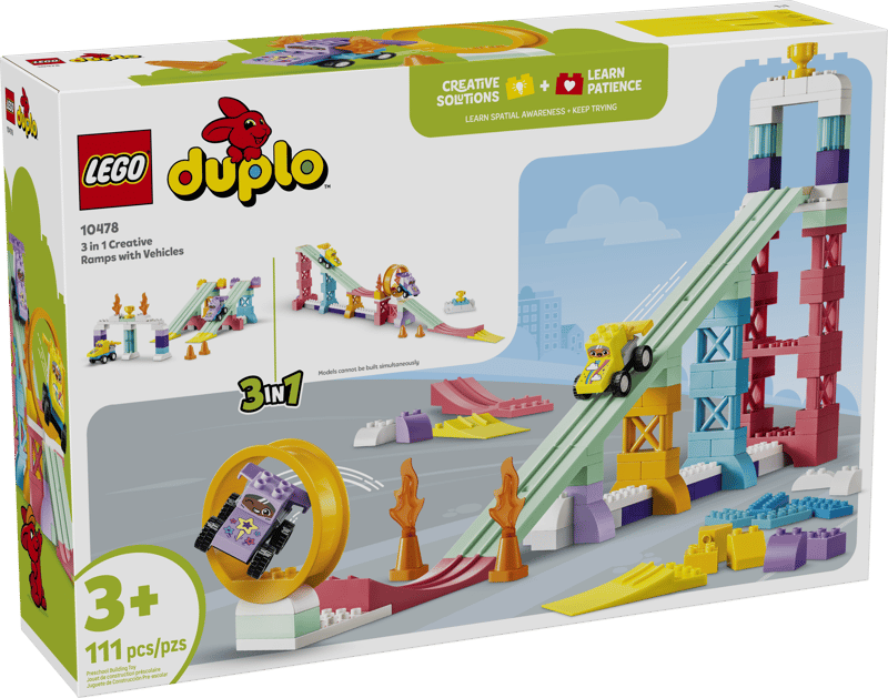 DUPLO 3 in 1 Creative Ramps w/ Vehicles Cover