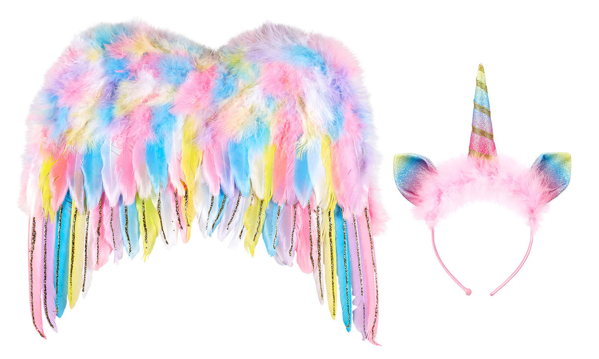 Unicorn Wings & Head Band Set Cover