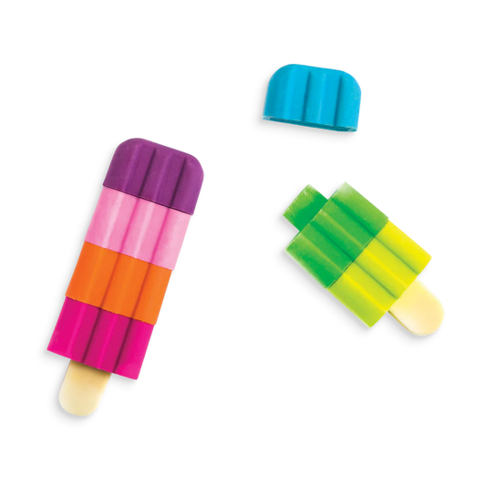 Tomfoolery Toys | Icy Pops Scented Puzzle Erasers