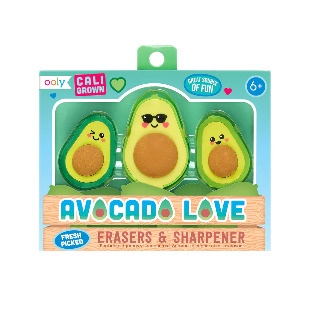 Avocado Love Erasers & Sharpener Cover