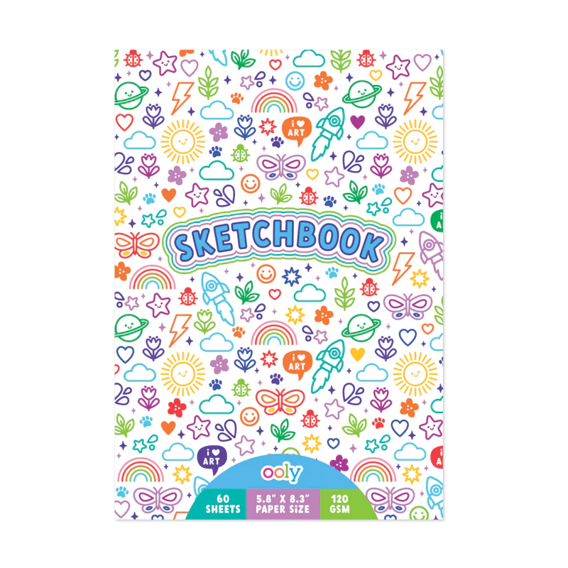 Colorful Doodles Sketchbook Cover