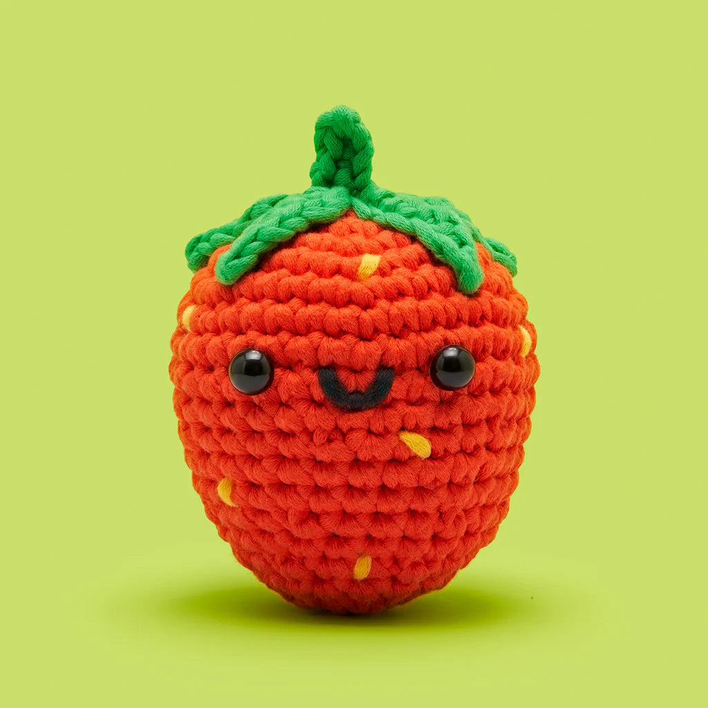 Tomfoolery Toys | Alice the Strawberry Beginner Crochet Kit