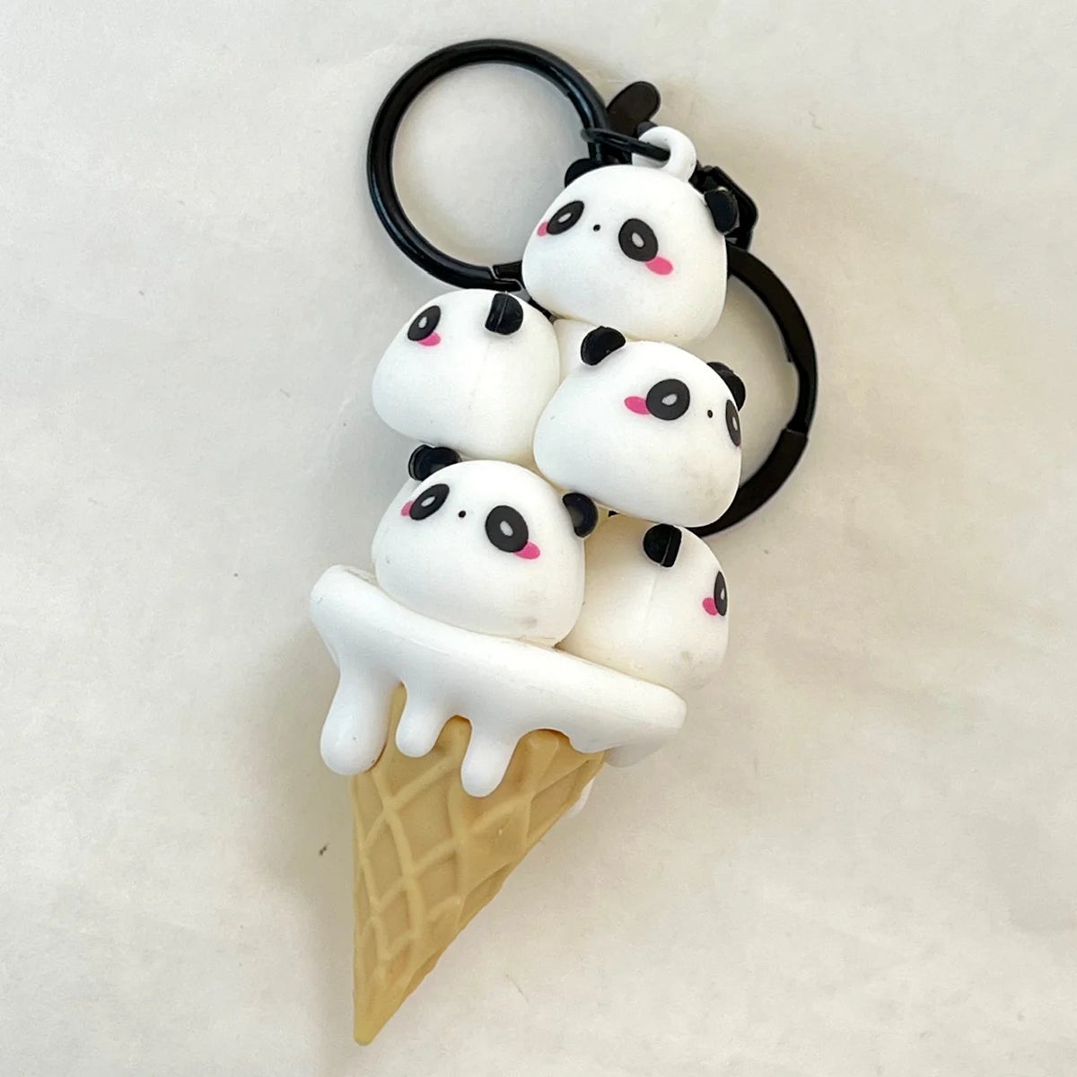 Panda Cone Family Keychain Cover