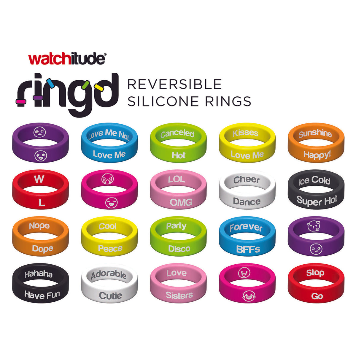 Ring'd Reversible Silicone Rings Cover