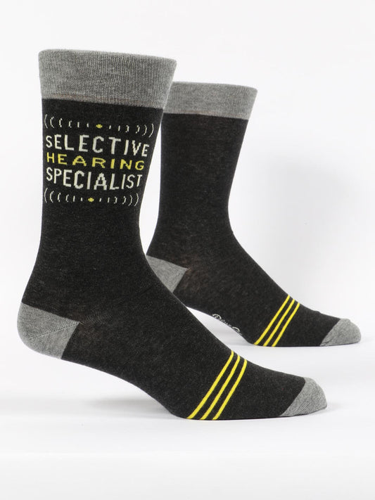 Tomfoolery Toys | Selective Hearing Men's Socks