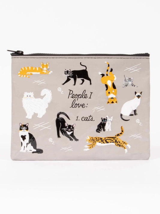 Tomfoolery Toys | People I Love: Cats Zipper Pouch