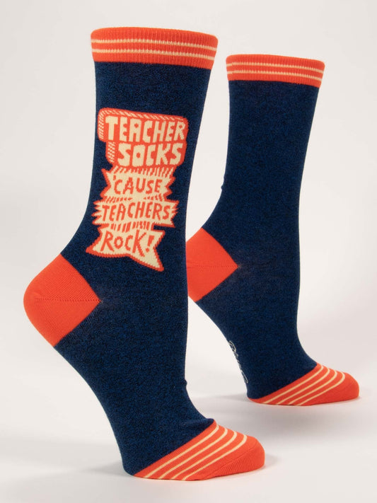 Tomfoolery Toys | Teachers Rock Crew Socks