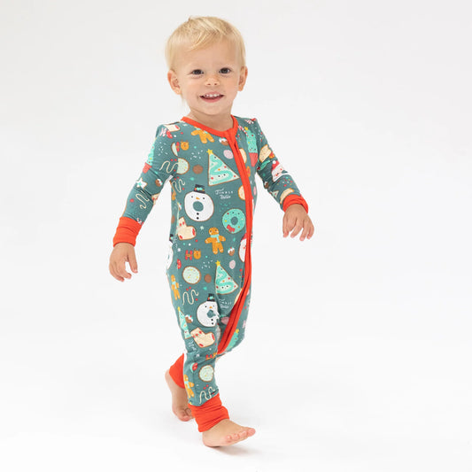 Tomfoolery Toys | Christmas Treats 2-Way Zipper Romper