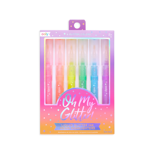 Tomfoolery Toys | Oh My Glitter! Neon Highlighters