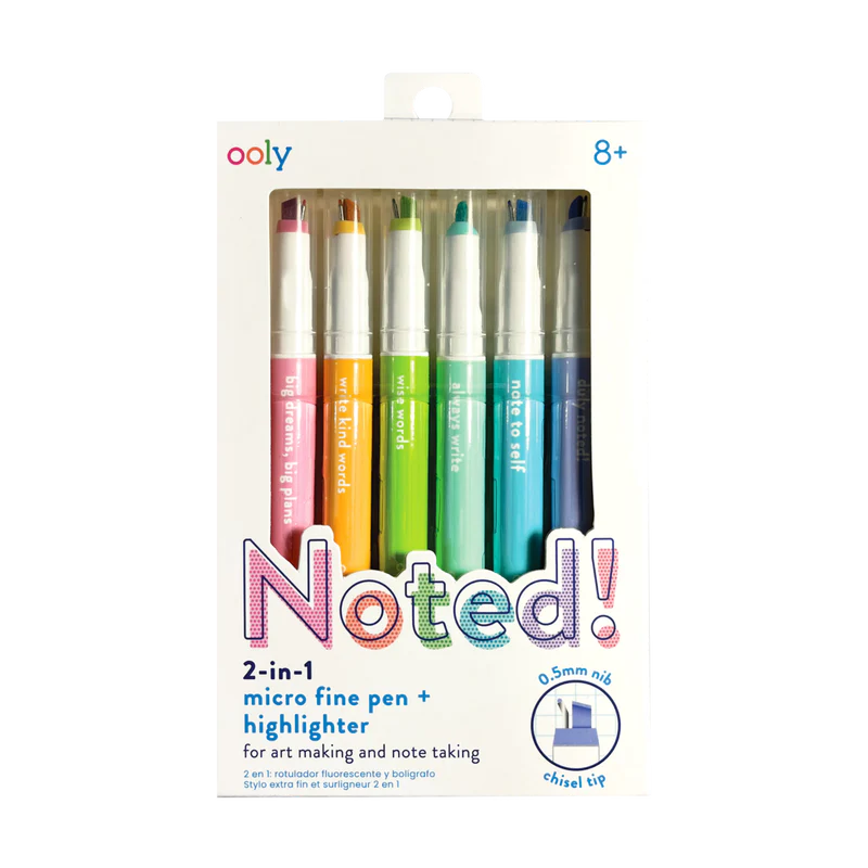Noted! Micro Fine Tip Pens & Highlighters Cover