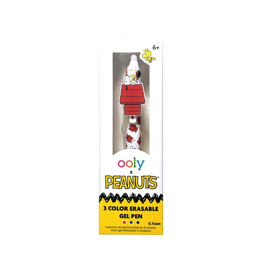 Tomfoolery Toys | OOLY x Peanuts 3 Color Erasable Gel Pen