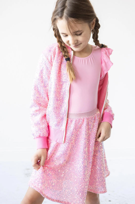 Tomfoolery Toys | Bubblegum Pink Sequin Twirl Skirt