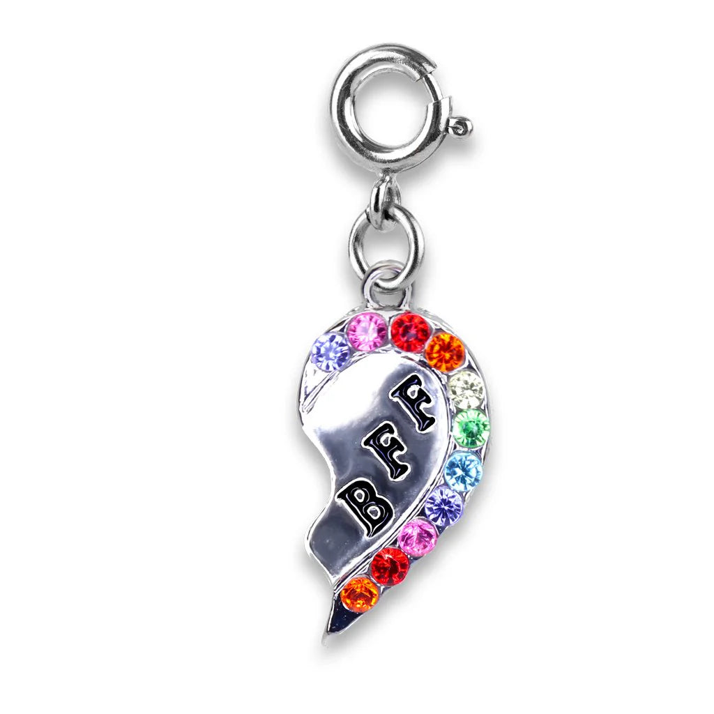 Silver BFF Broken Heart Charm Cover