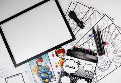Manga: LED Light Pad & Markers Workshop Preview #3