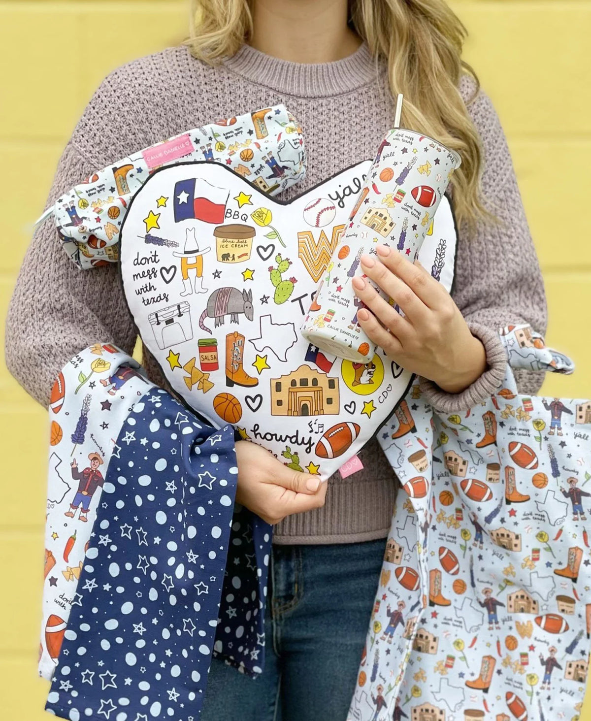 Love For Texas Pillow Cover