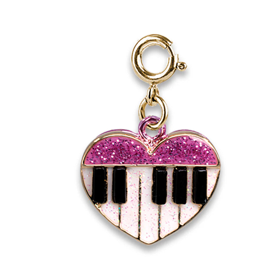 Glitter Piano Heart Charm Cover