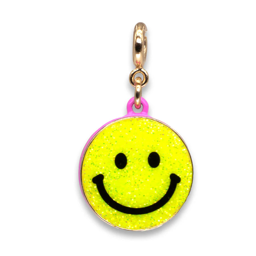 Glitter Smiley Face Charm Preview #2