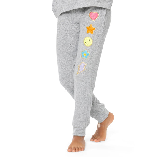 Tomfoolery Toys | Hacci Sweatpants w/ Chenille Patches