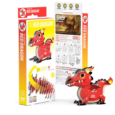Red Dragon  3D Puzzle Preview #1