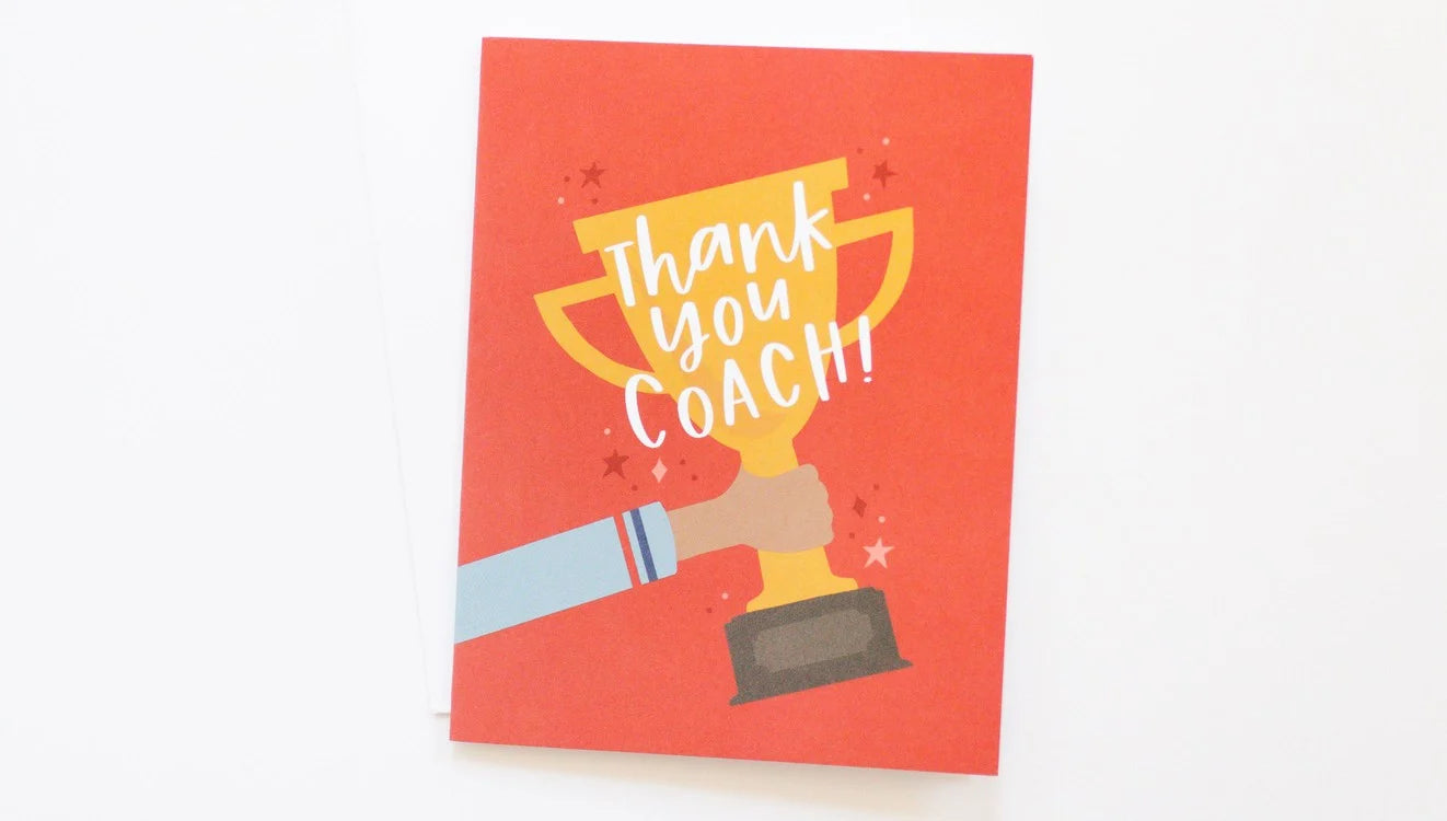 Thank You Coach Card – Tomfoolery Toys and Books