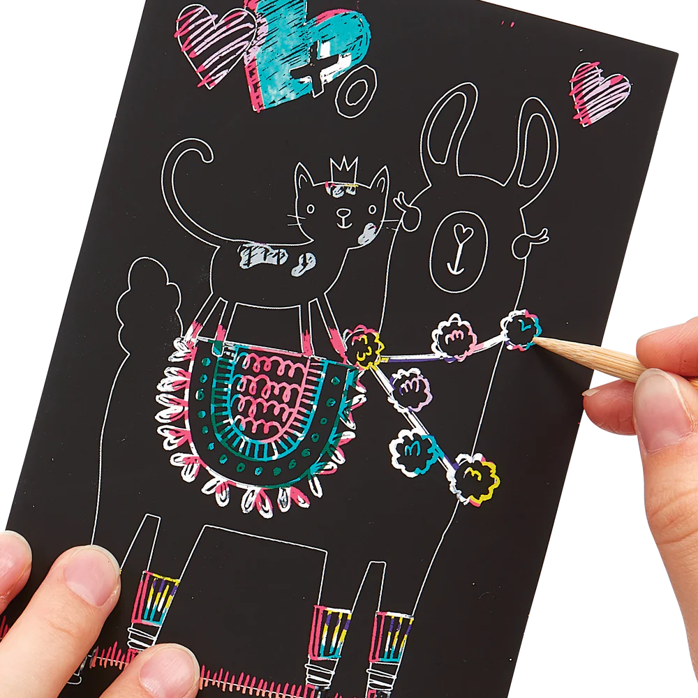 Funtastic Friends Mini Scratch & Scribble Art Kit Preview #2