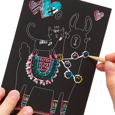 Funtastic Friends Mini Scratch & Scribble Art Kit Preview #2