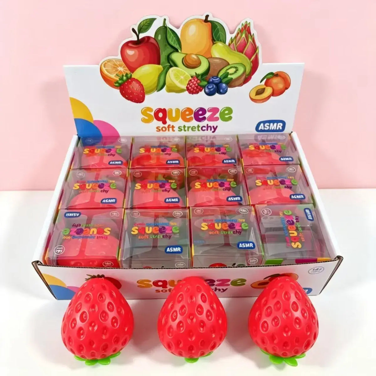 Crunchy Strawberry Block Squishy Cover
